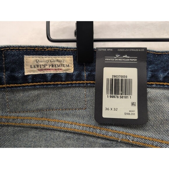 Levi's Premium 568 Loose Straight Medium Wash Men's Jeans 36x32 NWT MSRP $98 - Picture 9 of 14